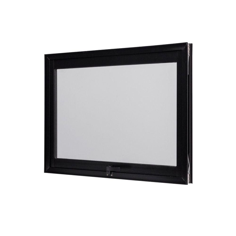 Janela de Alumínio Maxim-Ar 60x60cm Vidro Boreal Ultra Ramassol Preto