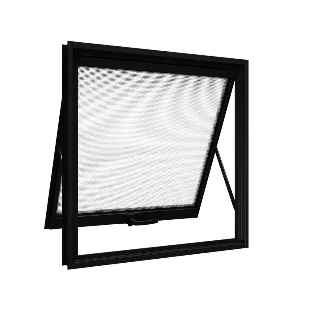 Janela de Aluminio Maxim-ar 60x60cm Lucasa Preto
