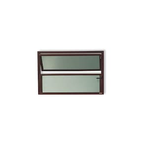 Janela de Alumínio Basculante 40x80cm Vidro Mini Boreal Plus Brimak Corten