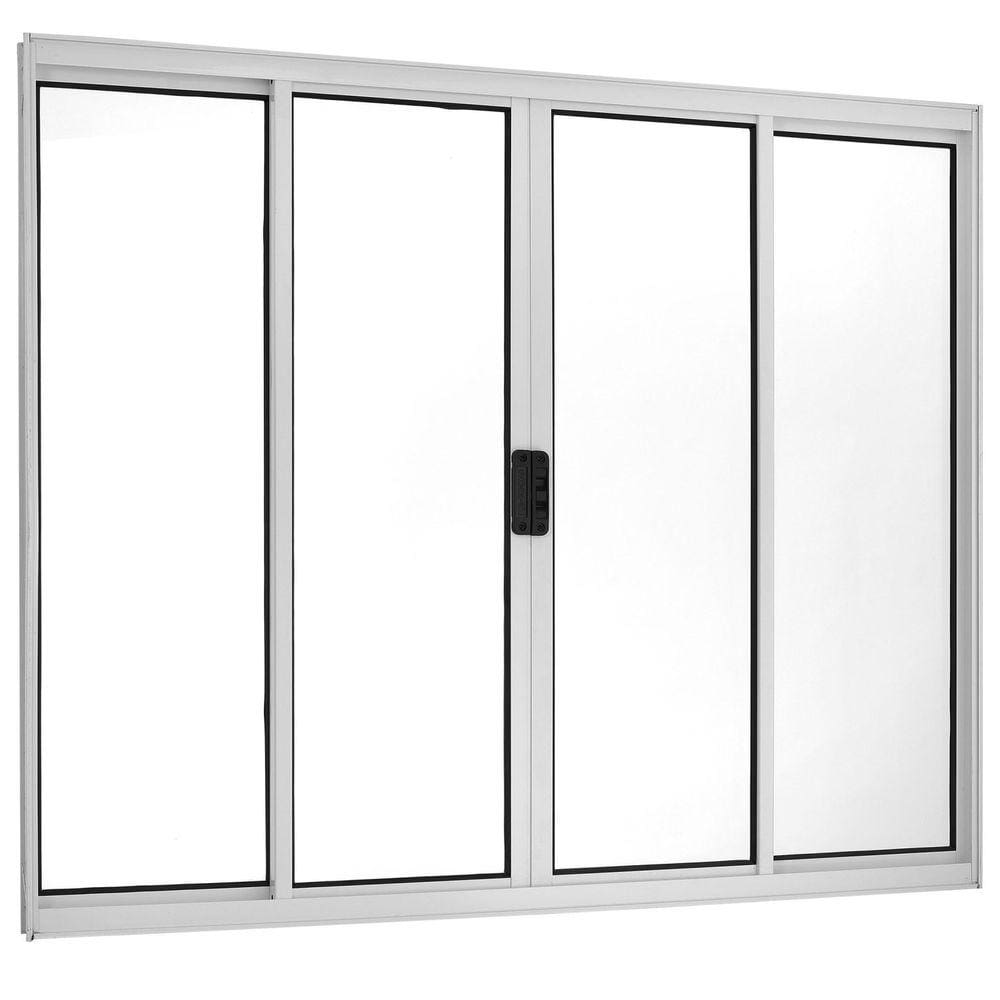 Janela de Correr 4 Folhas Central 100x200cm Ecosul Esquadrisul