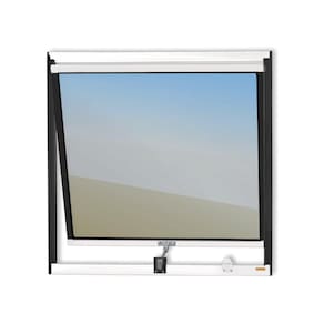 Janela de Alumínio Maxim-Ar 60x60cm Vidro Espelhado Plus Brimak Mix Preto