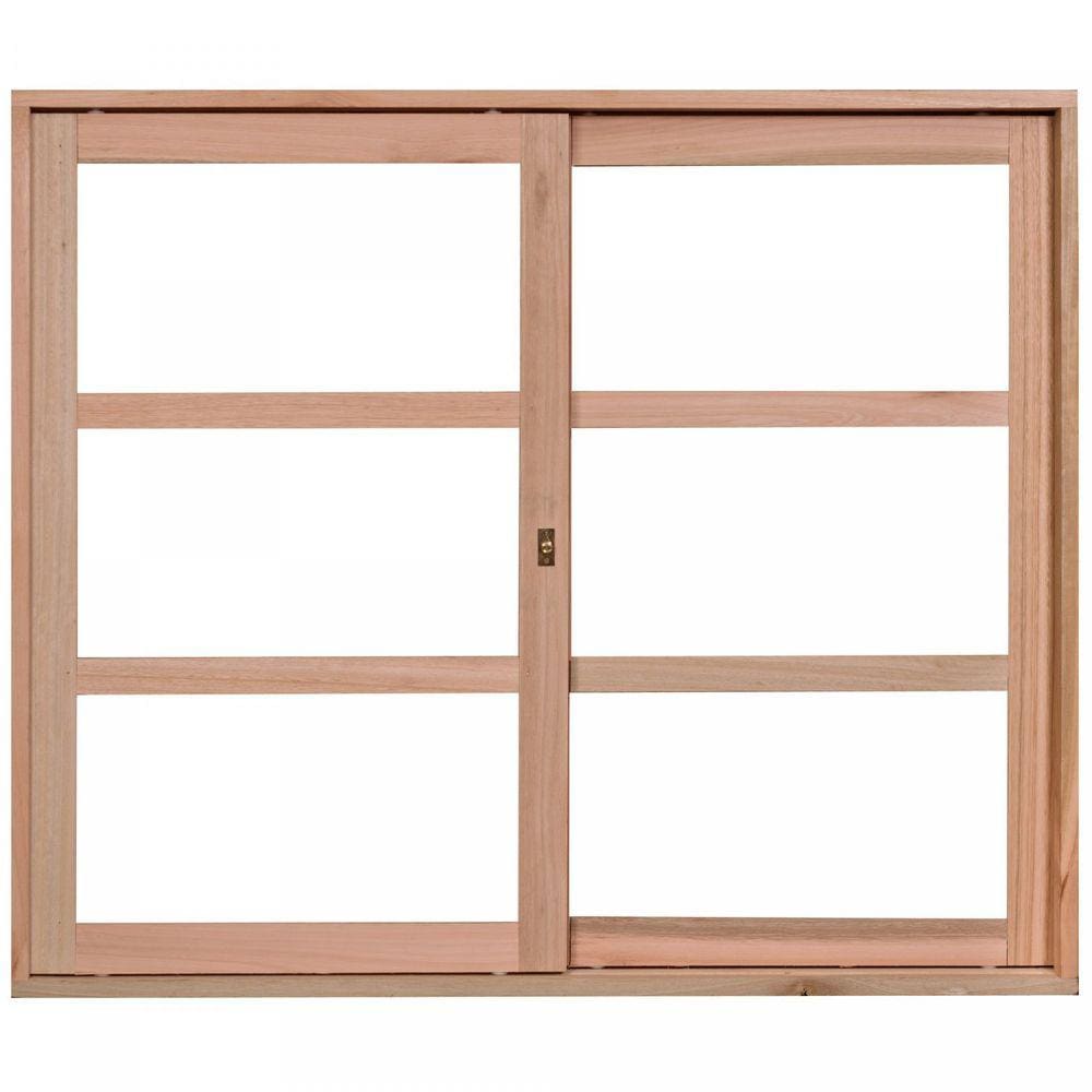 Janela de Madeira de Correr 120x100cm Com Caixilho 8,5cm EWK 290 Rondosul Marroml