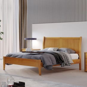 Cama Queen 160cm Classic Josandro Amêndoa Mel