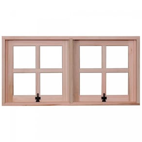 Janela de Madeira Maxim-Ar 60x100cm com Caixilho 9,4cm EWR MP53 Rondosul Marroml