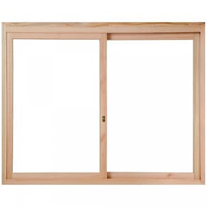 Janela de Madeira de Correr 100x120cm Com Caixilho 9,4cm EWR 380 Rondosul Marroml