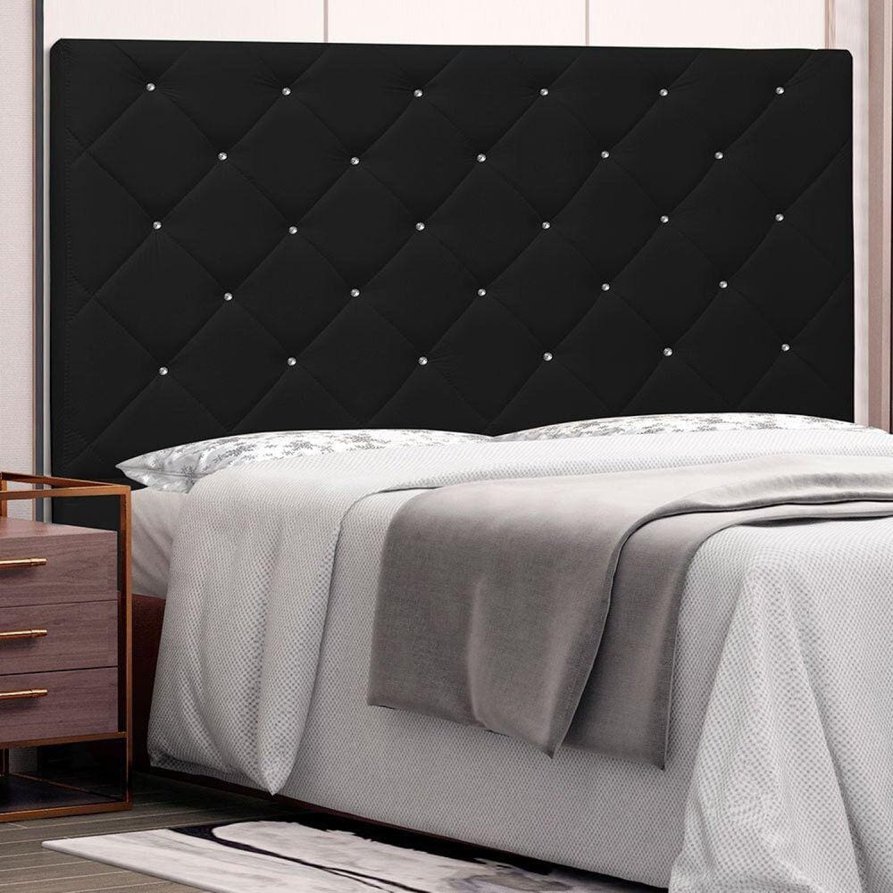 Cabeceira Solteiro 90cm Tânia Spezzia Preto