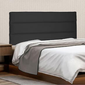 Cabeceira Suspensa Queen 160cm Suede La Italiana Spezzia Preto