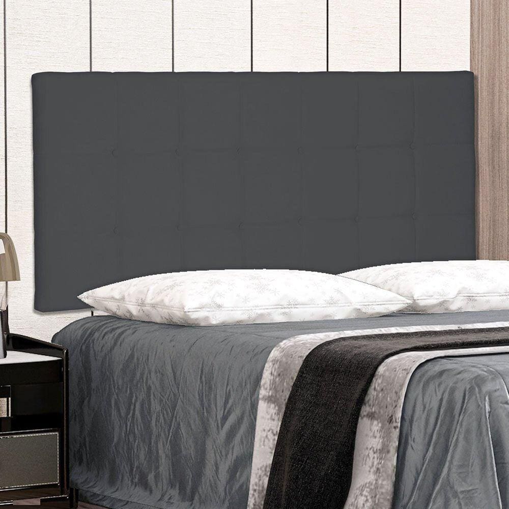Cabeceira Suspensa Queen 160cm Suede Verona Spezzia Cinza