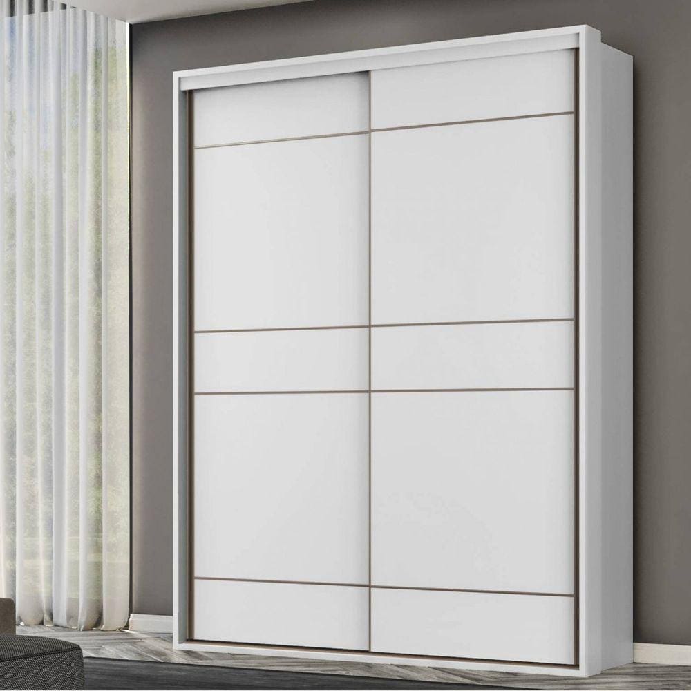 Guarda-Roupa Casal Qualita 2 Portas Branco