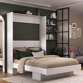 Cama Articulada Casal com Estante 8302 Foscarini Branco