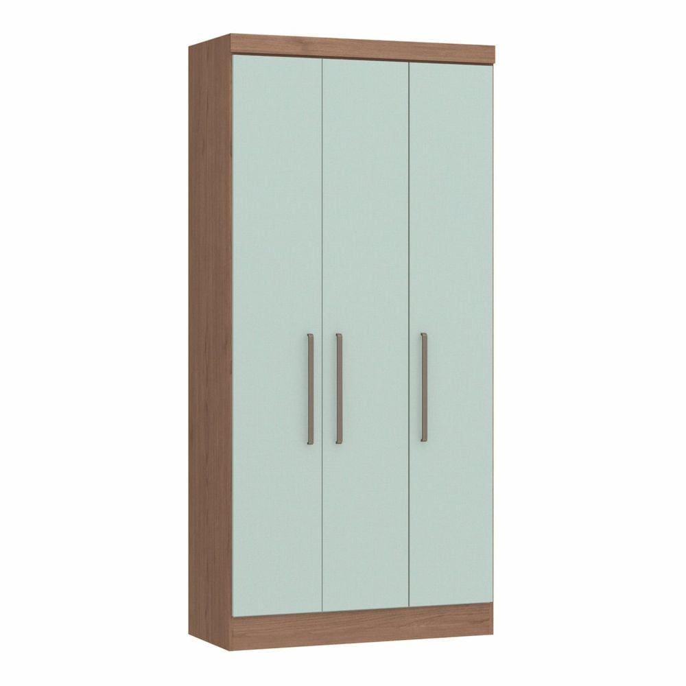 Guarda Roupa Modulado 3 Portas 2 Gavetas Infinity Móveis Castro Macadâmia/Pistache Line