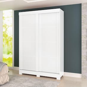 Guarda Roupa 2 Portas 2 Gavetas Turim Atualle Móveis Branco