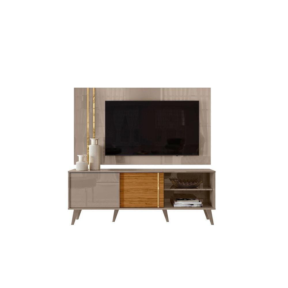 Rack Com Painel Para TV até 65¨ 2 Portas Cronos Fdi Nle - Madetec