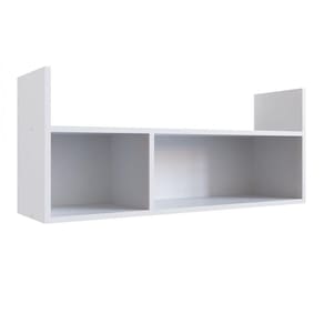 Nicho Infantil de Parede Cubo e Livreiro Linha Favo de Mel Completa Móveis Branco