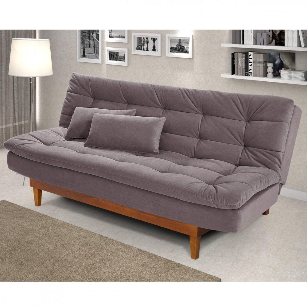 Sofá Cama Dubai Espresso Móveis Nude