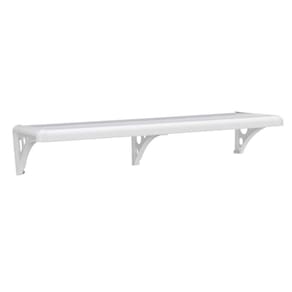 Prateleira em Plástico com Suporte 80x30cm Astra Branco