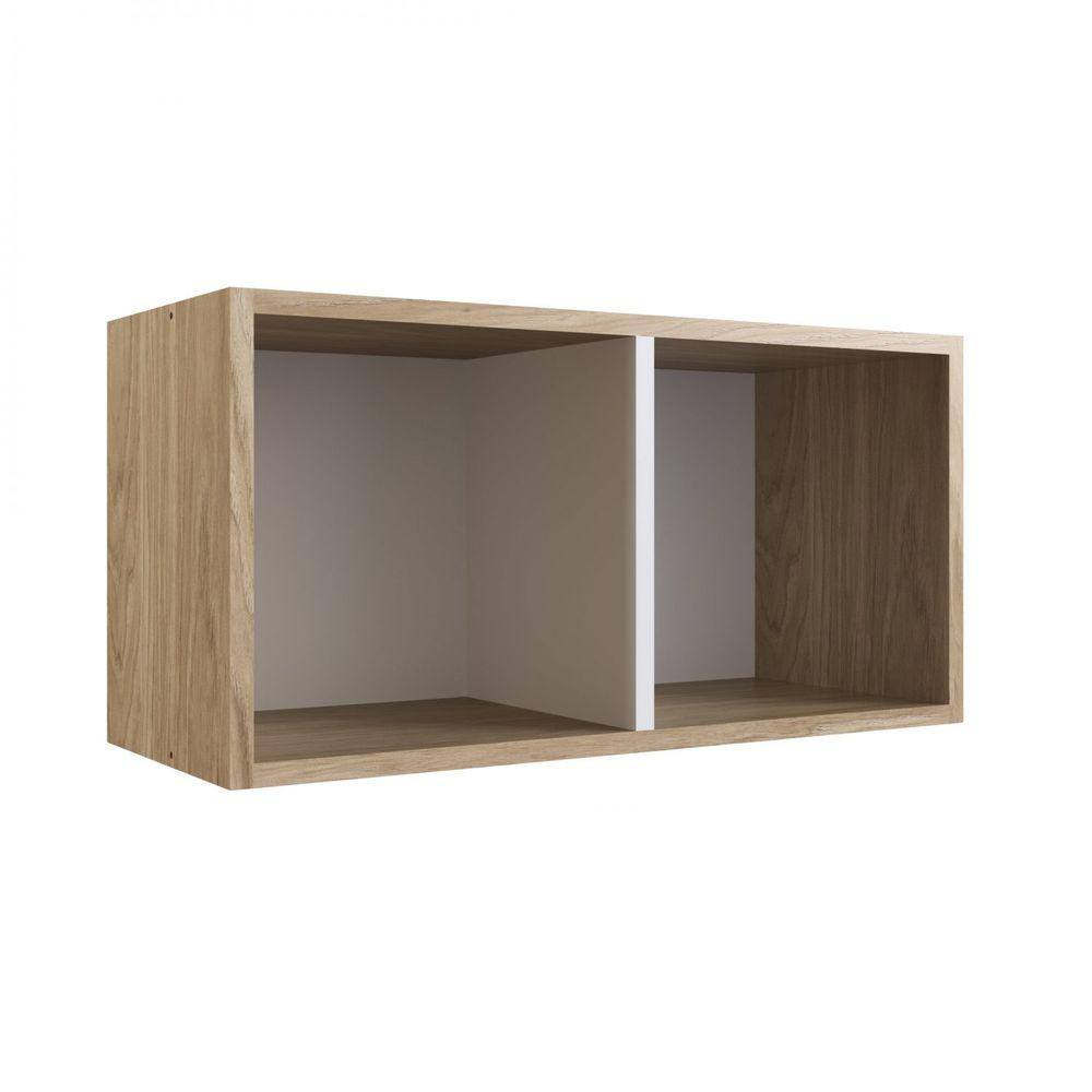 Nicho Infantil de Parede Duplo Linha Favo de Mel Completa Móveis Itapuã Com Branco