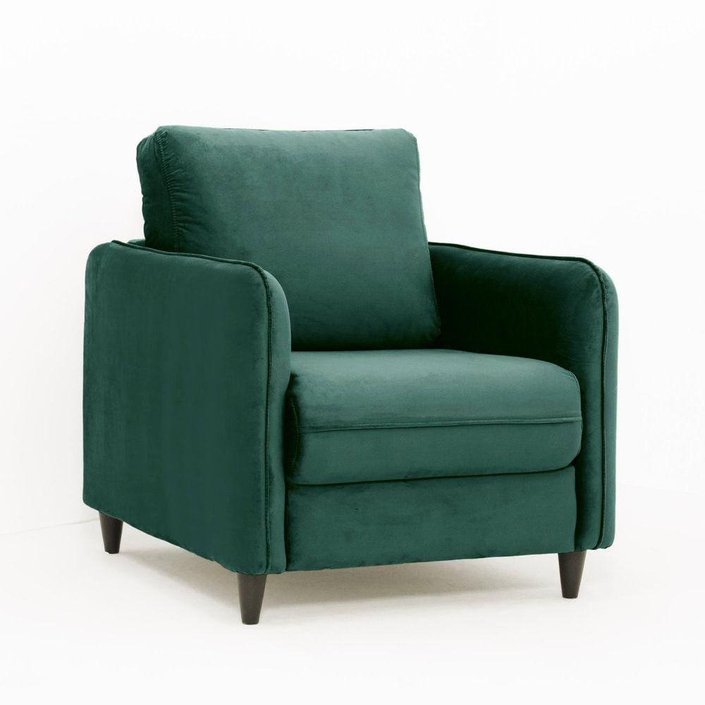 Poltrona em Veludo Orquídea CabeCasa MadeiraMadeira Verde