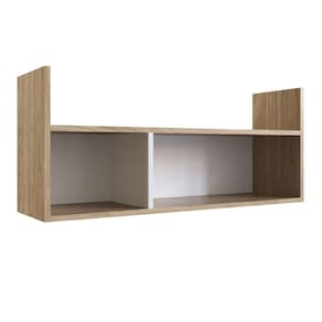 Nicho Infantil de Parede Cubo e Livreiro Linha Favo de Mel Completa Móveis Itapuã Com Branco