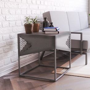 Mesa Lateral Campinas Proa Cimento Queimado