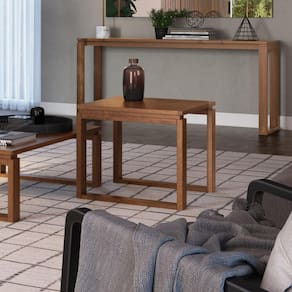 Mesa Lateral 55x55cm Craft Artemobili Garapa