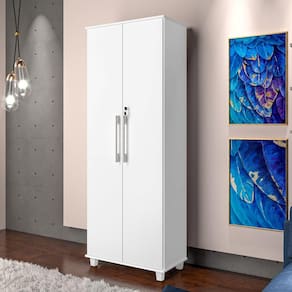 Armário Multiuso 2 Portas com Pés Maximus Branco