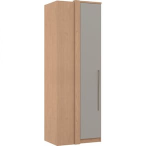Guarda Roupa de Canto Reto 1 PortaElegance Móveis Castro Angelin/Níquel