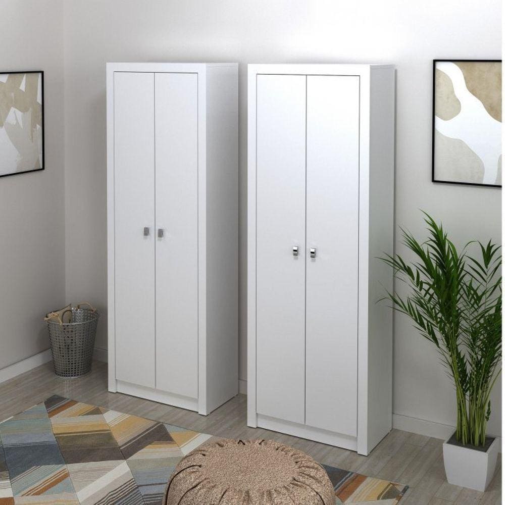 Kit 2 Armários para Escritório 2 Portas Me4105 Tecno Mobili Branco