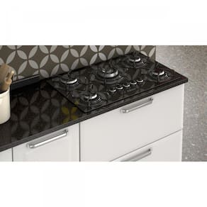 Balcão em Aço para Cooktop 4 Bocas 1 Porta 1 Gaveta Igh1g1-80 Tarsila Itatiaia Branco Neve