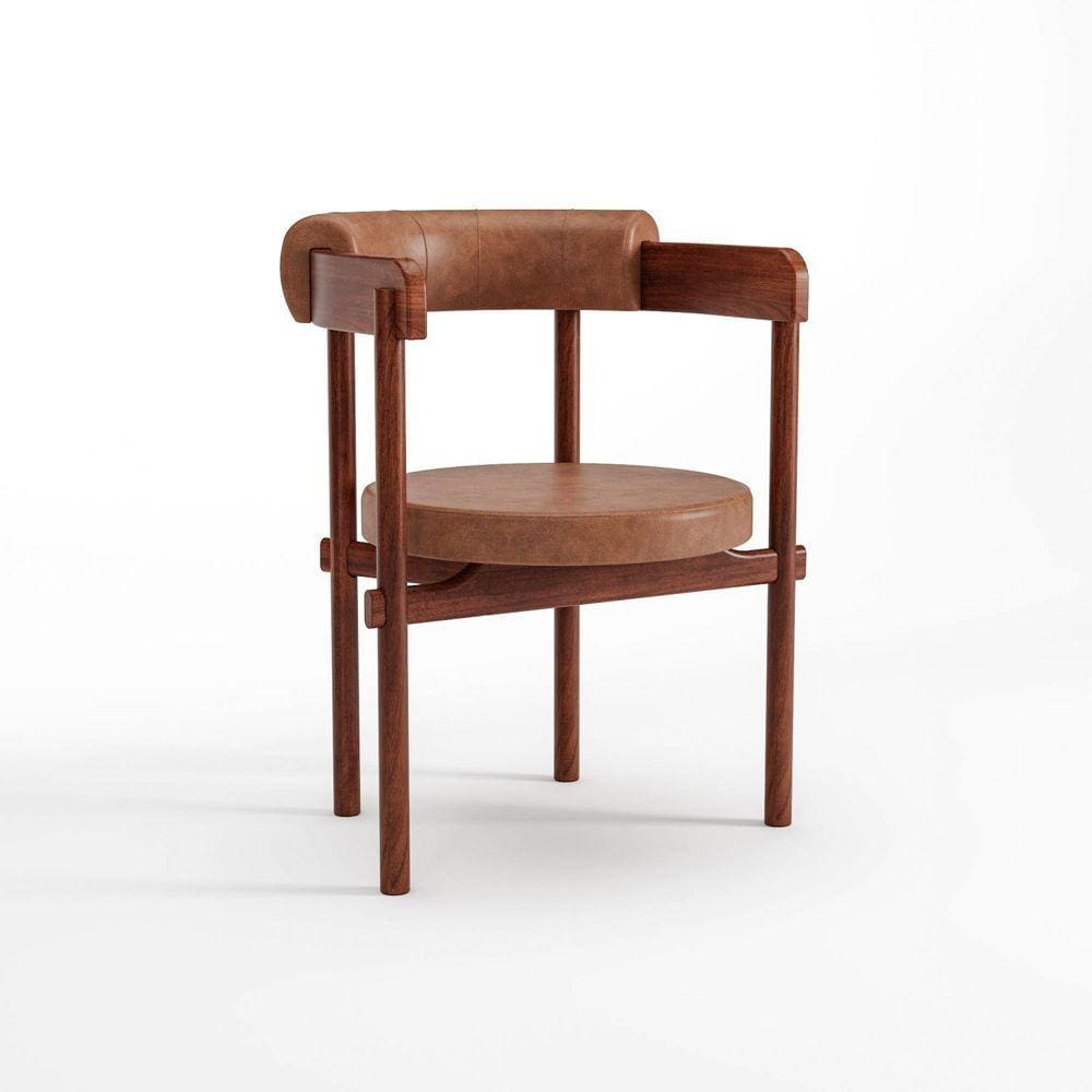 Cadeira para Sala de Jantar Cavalet Castanho/Caramelo 133B