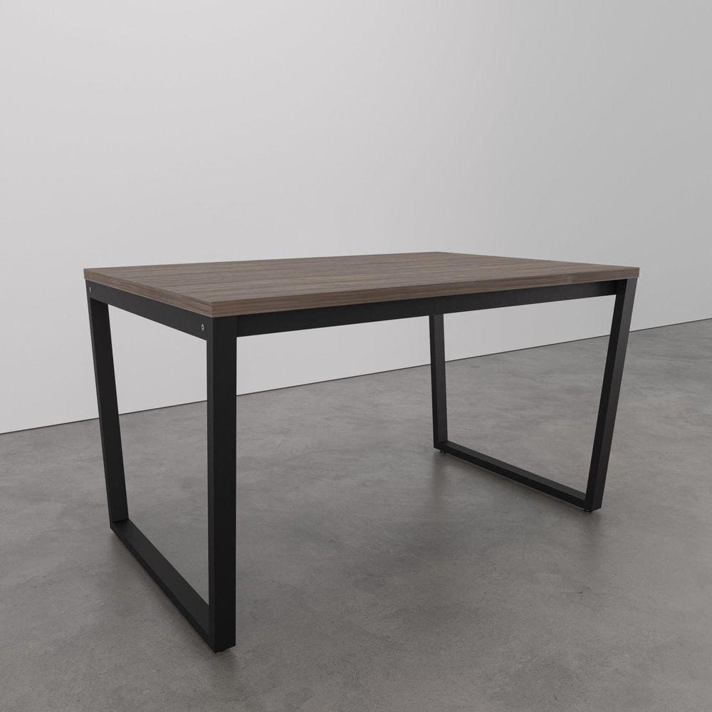 Mesa de Jantar 135x90cm Estilo Industrial Concept CabeCasa MadeiraMadeira Ameixa Negra/Preto