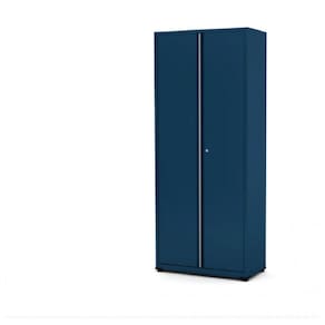 Armário para Escritório 2 Portas com Chave Aço 4 Prateleiras Pandin Móveis Azul Del Rey