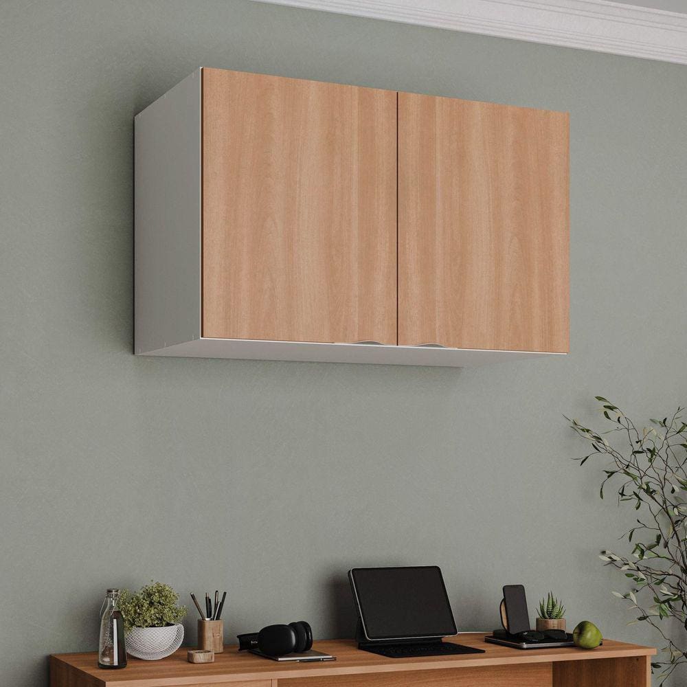 Ponte Modular 2 Portas Hera CabeCasa MadeiraMadeira Branco Geada/Louro