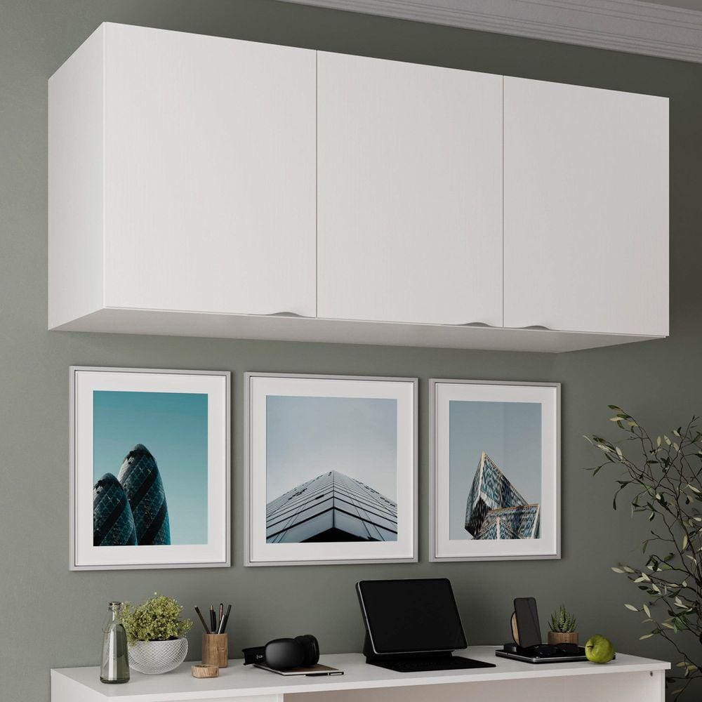 Ponte Modular 3 Portas Hera CabeCasa MadeiraMadeira Branco Geada