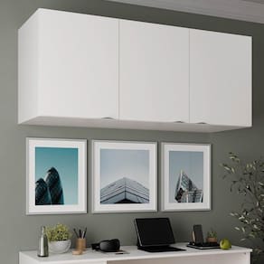 Ponte Modular 3 Portas Hera CabeCasa MadeiraMadeira Branco Geada