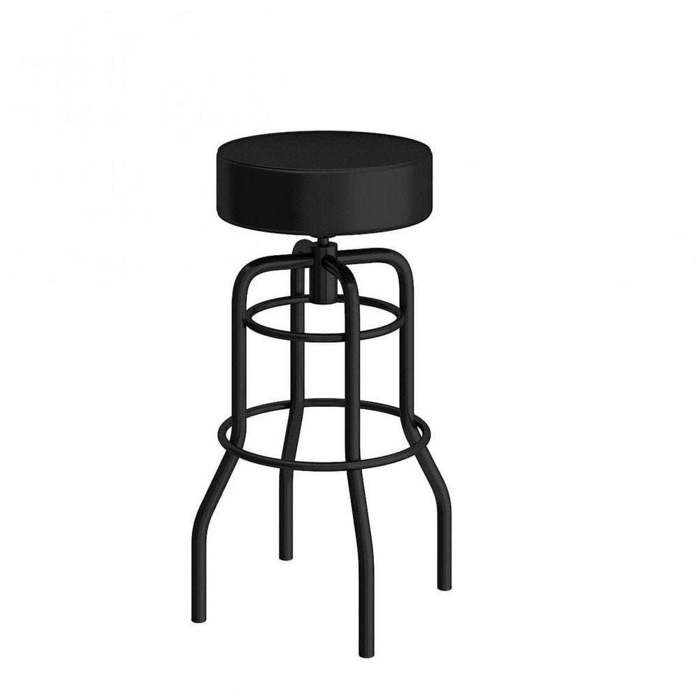 Banqueta de Aço Giratória Paris Compoarte Preto