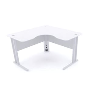 Mesa para Escritório em L Estação de Trabalho ETP1515 Maxxi Pandin Móveis Branco