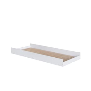 Cama Auxiliar com Rodízios Completa Móveis Branco