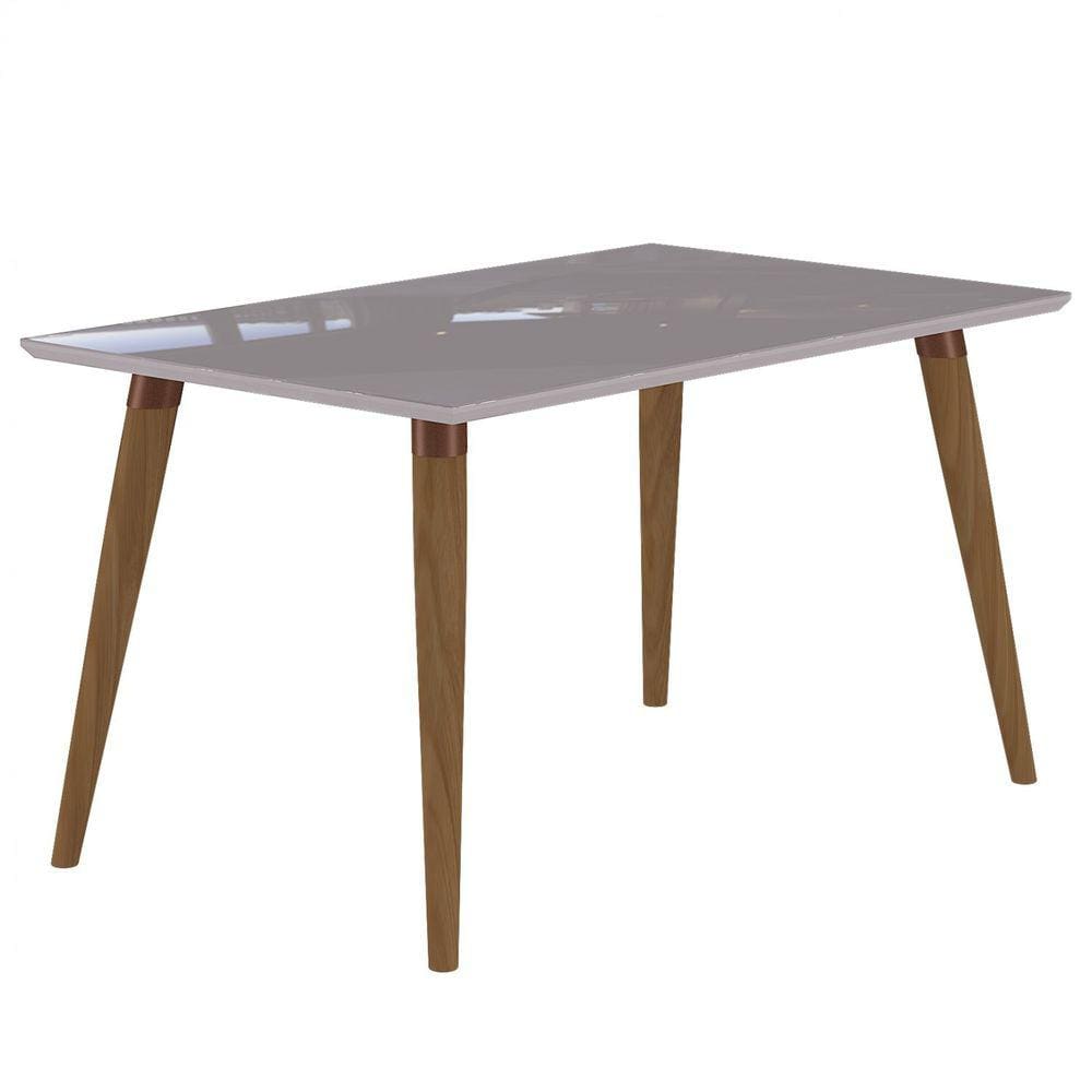 Mesa de Jantar Adele 130x80cm Cimol Madeira/Off White