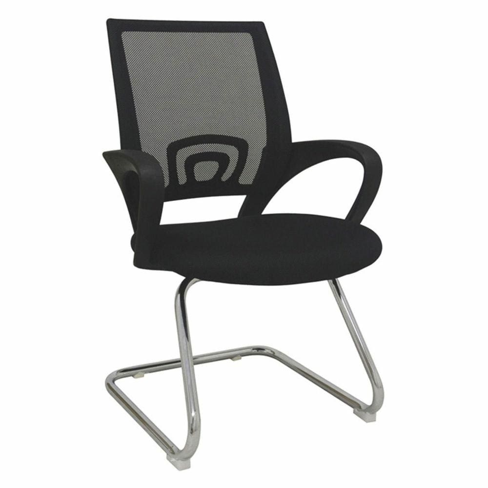 Cadeira para Escritório Visitante Executiva Preto