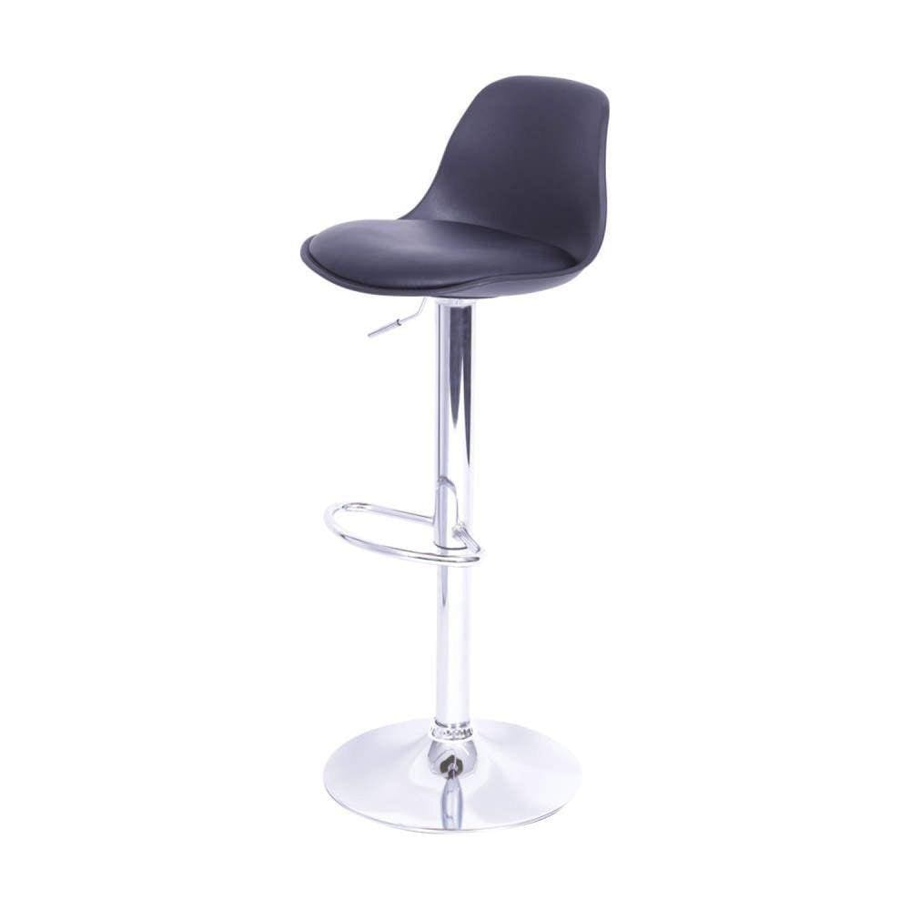 Banqueta Joly OR Design Preto/Cromado