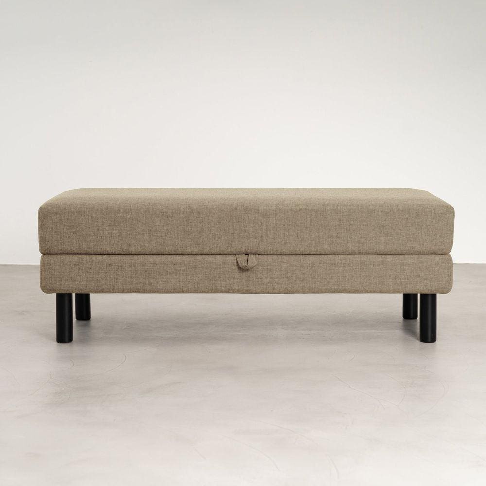 Puff Baú Antúrio 120cm CabeCasa MadeiraMadeira Bege