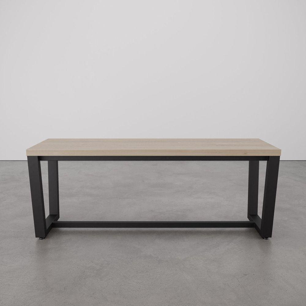 Banco 2 Lugares 120cm Estilo Industrial Concept CabeCasa MadeiraMadeira Acácia/Preto