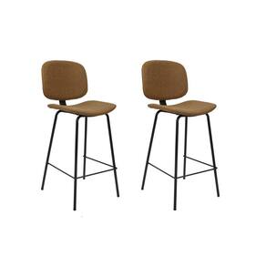 Conjunto 2 Banquetas com Encosto Barueri Caramelo