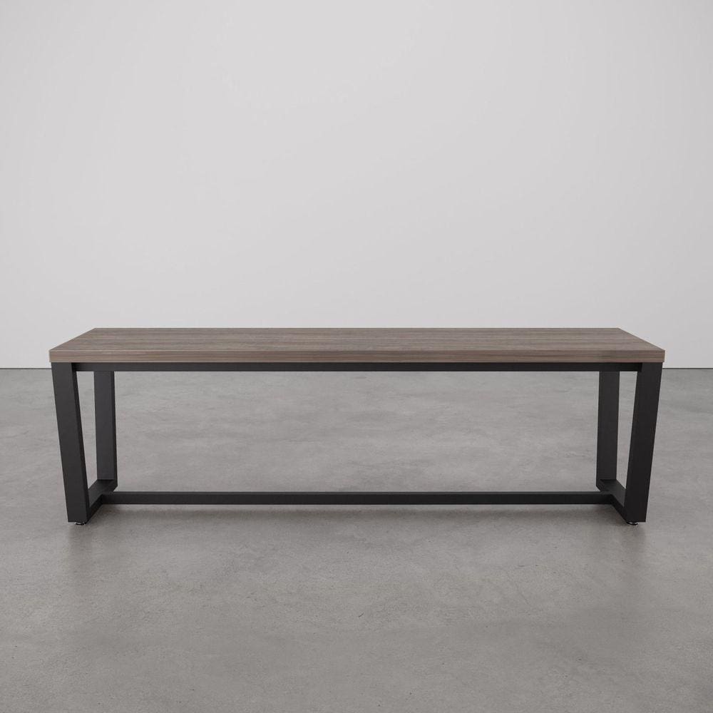 Banco 3 Lugares 150cm Estilo Industrial Concept CabeCasa MadeiraMadeira Ameixa Negra/Preto