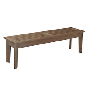 Banco em Madeira Maciça 3 Lugares 140cm Churrasqueira Primavera Casa e Jardim Móveis Stain Castanho