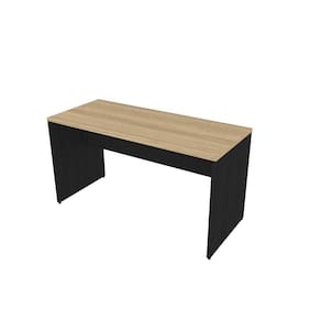 Mesa para Escritório 160cmx70cm 25mm Bramov Móveis Preto/Carvalho Mel