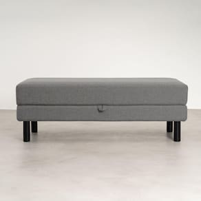 Puff Baú Antúrio 120cm CabeCasa MadeiraMadeira Cinza