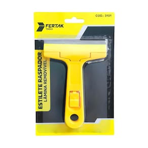 Estilete Raspador Profissional de Vidro Lâmina Removível Fertak Too