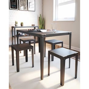 Banco para Sala de Jantar 1 Lugar 35x45x35 Rio Preto Fosco